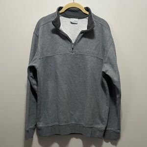 Columbia Men’s Gray Quarter-Zip Fleece Pullover